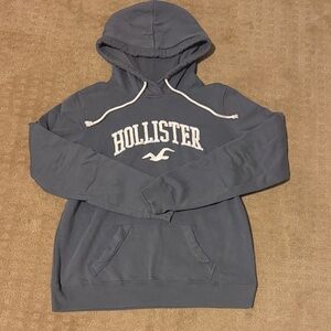 Hollister Men's Gray Hoodie Sweatshirt